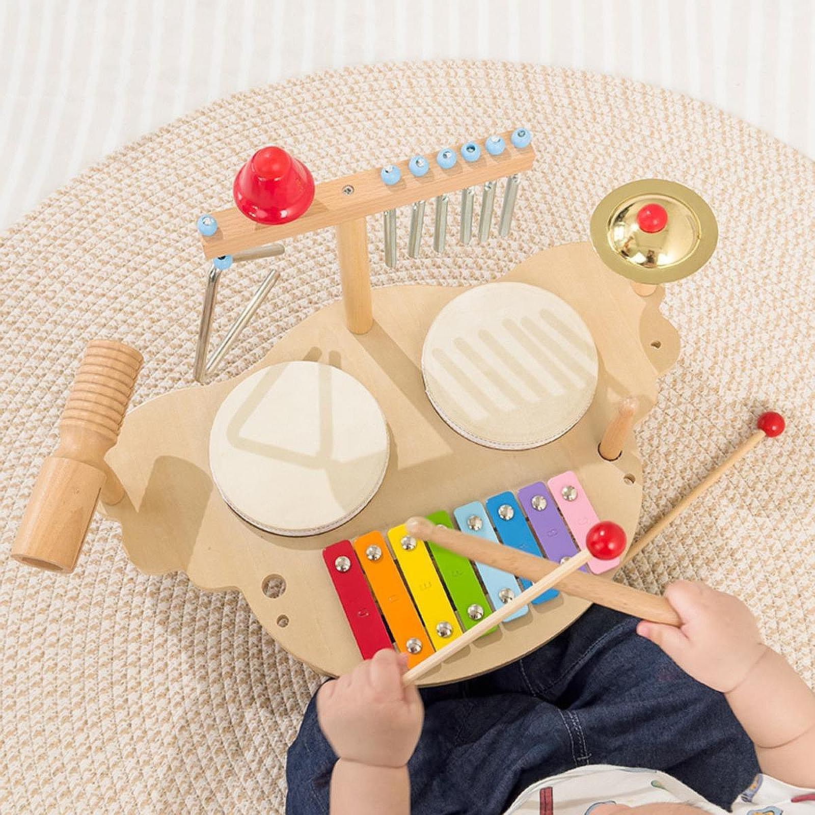 Kids Toys Xylophone - الآلات الموسيقية الخشبية للأطفال مجموعة طبلة