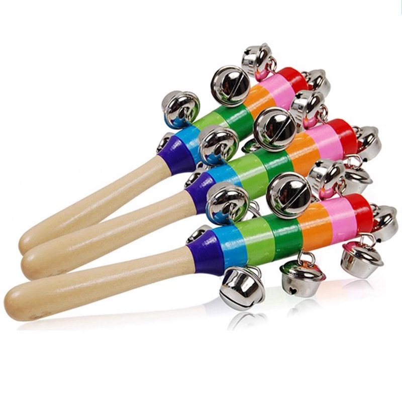 Kids Toys Xylophone - 5 قطعة أجراس اليد الخشبية قوس