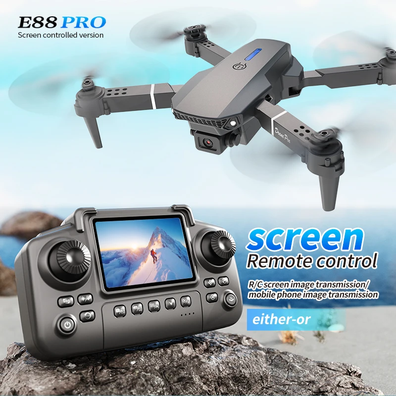 Kids Toys Drone - طائرة بدون طيار احترافية E88 PRO