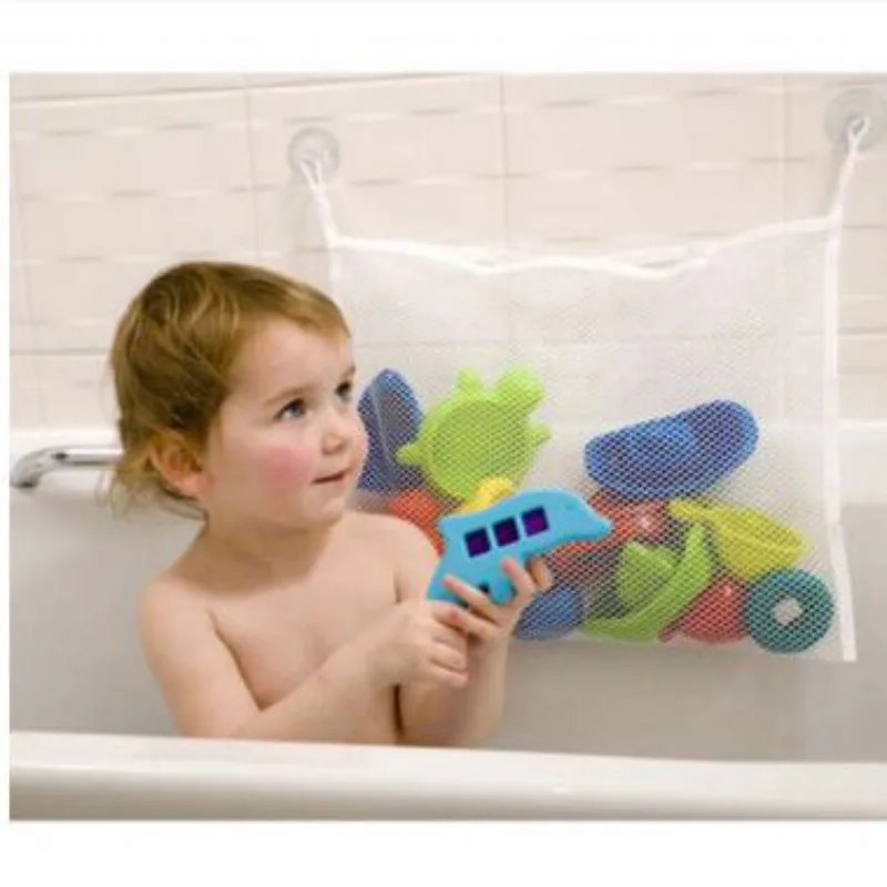 Kids Storage Toys - حقيبة حمام شبكية للأطفال، سلة كرتونية