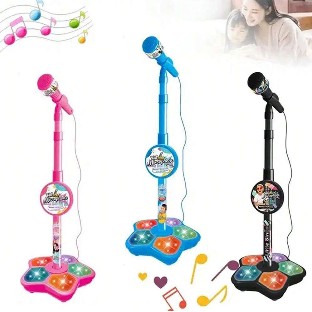 Kids Microphone Karaoke - لعبة حامل ميكروفون للأطفال، كاريوكي إلكتروني