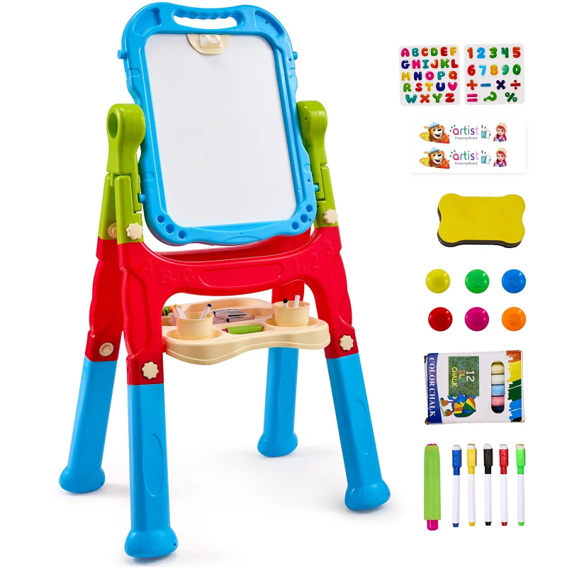 Kids Art Easel - لوح رسم مغناطيسي للأطفال مع سبورة