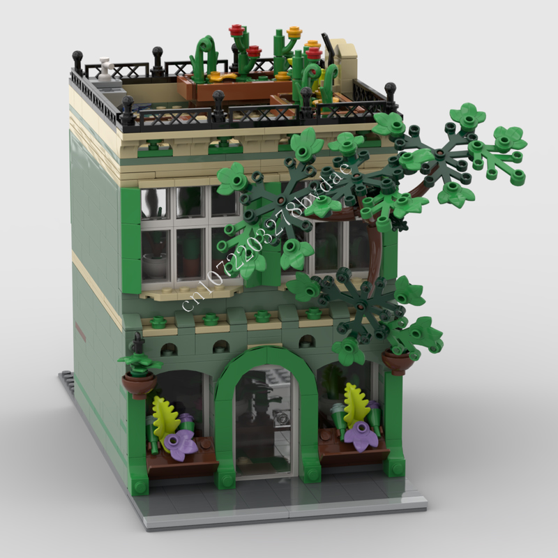 Kids Toys Shop - 1098 قطعة متجر النبات MOC streetview