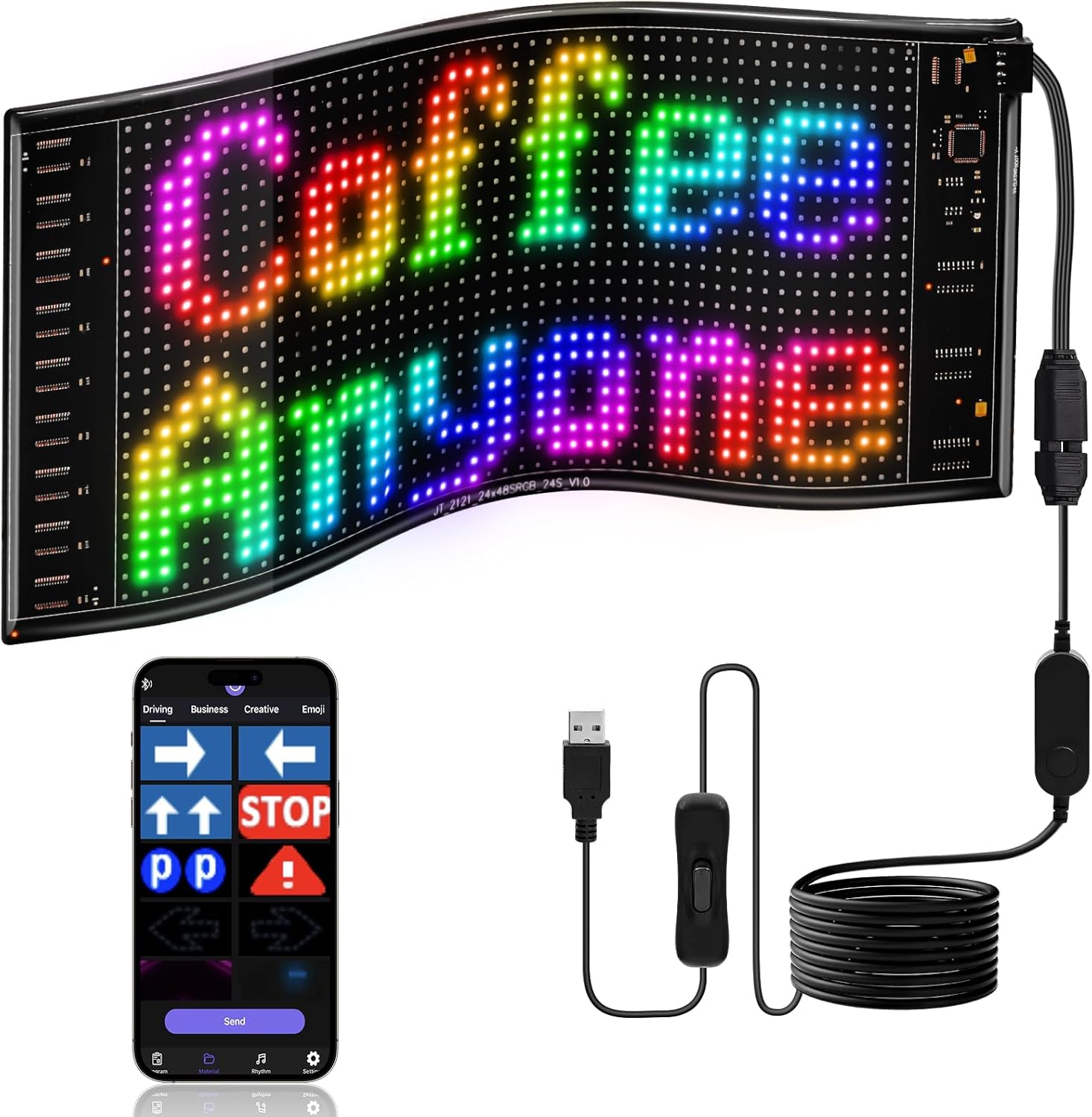 Remote Control Car - LED DIY مصفوفة بكسل لوحة Led