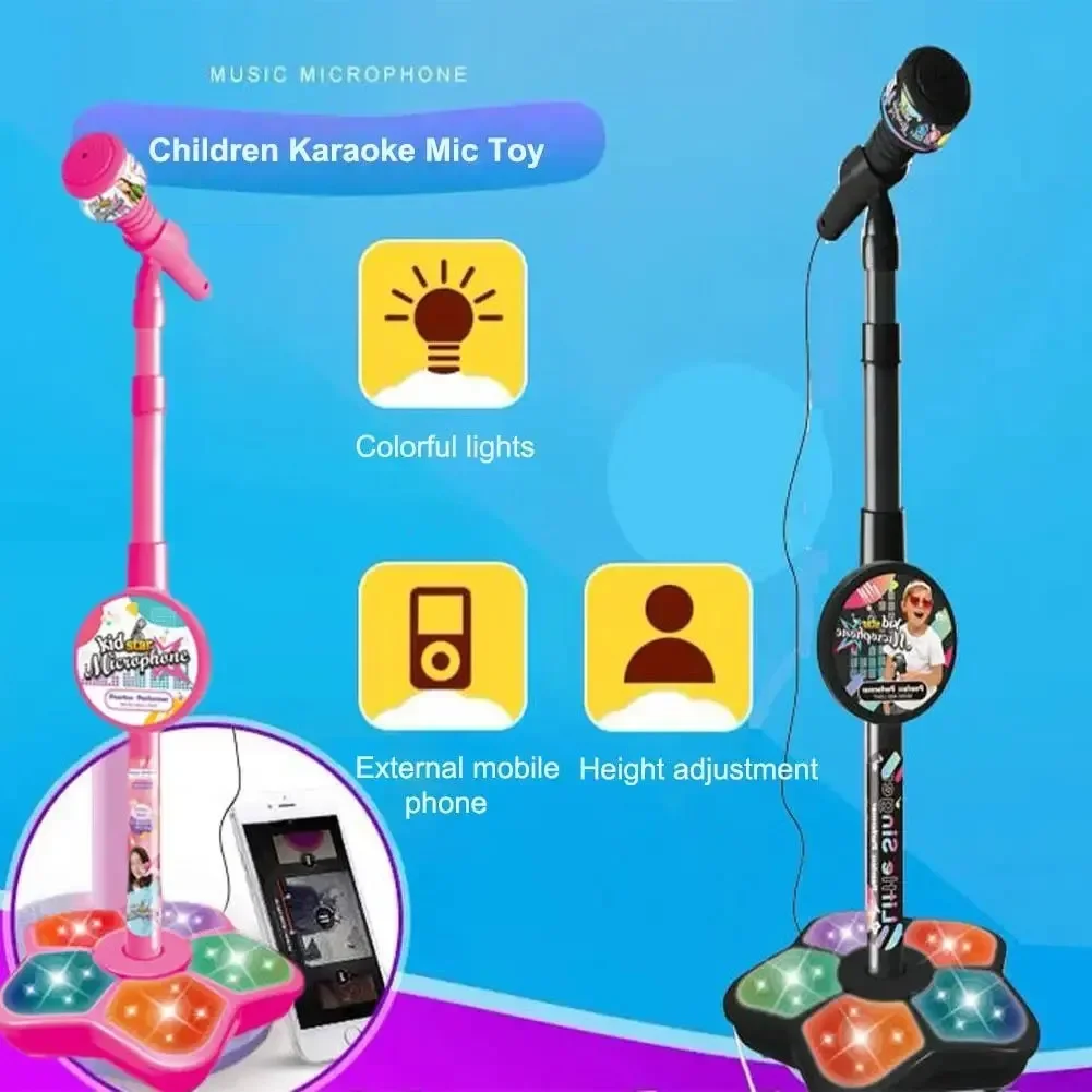 Kids Microphone Karaoke - ميكروفون للأطفال مع حامل كاريوكي أغنية