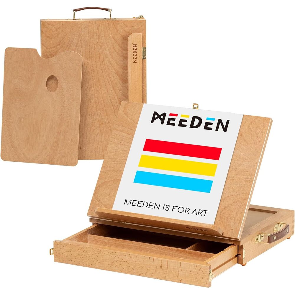 Kids Art Easel - حامل رسم خشبي محمول للوحات الرسم