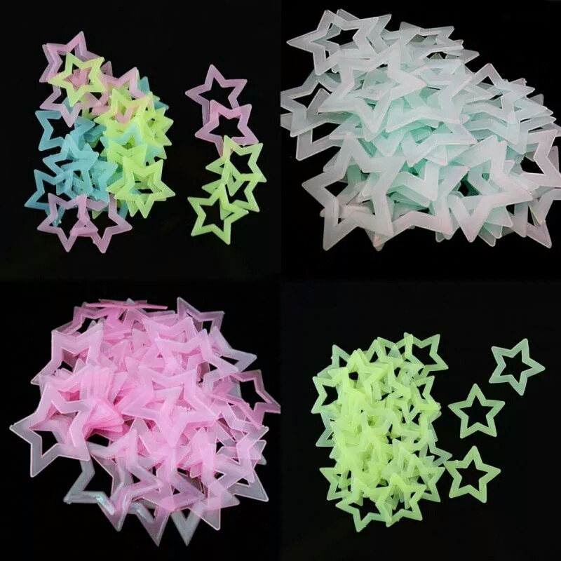 Glow In Dark Stars - ثلاثية الأبعاد الجوف ستار تخزين الطاقة