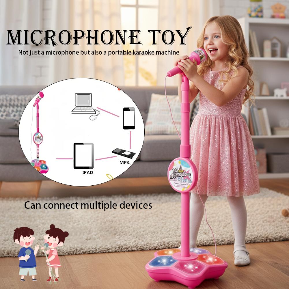 Kids Microphone Karaoke - ميكروفون للأطفال مع حامل أغنية الكاريوكي