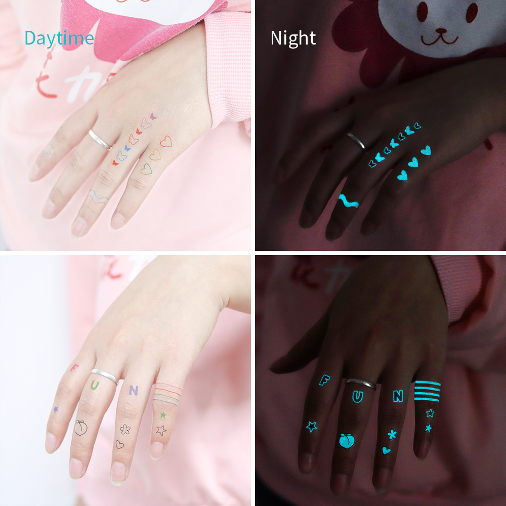 ملصقات وشم مضيئة في الظلام 12  - مراجعة Glow In Dark Stars وسعره
