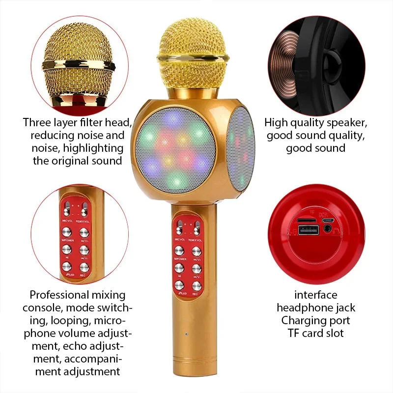 WS1816 ميكروفون كاريوكي لاسلكي - مراجعة Kids Microphone Karaoke وسعره