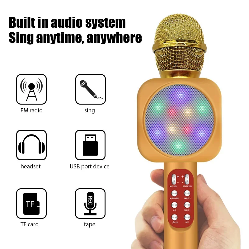 WS1816 ميكروفون كاريوكي لاسلكي - مراجعة Kids Microphone Karaoke وسعره