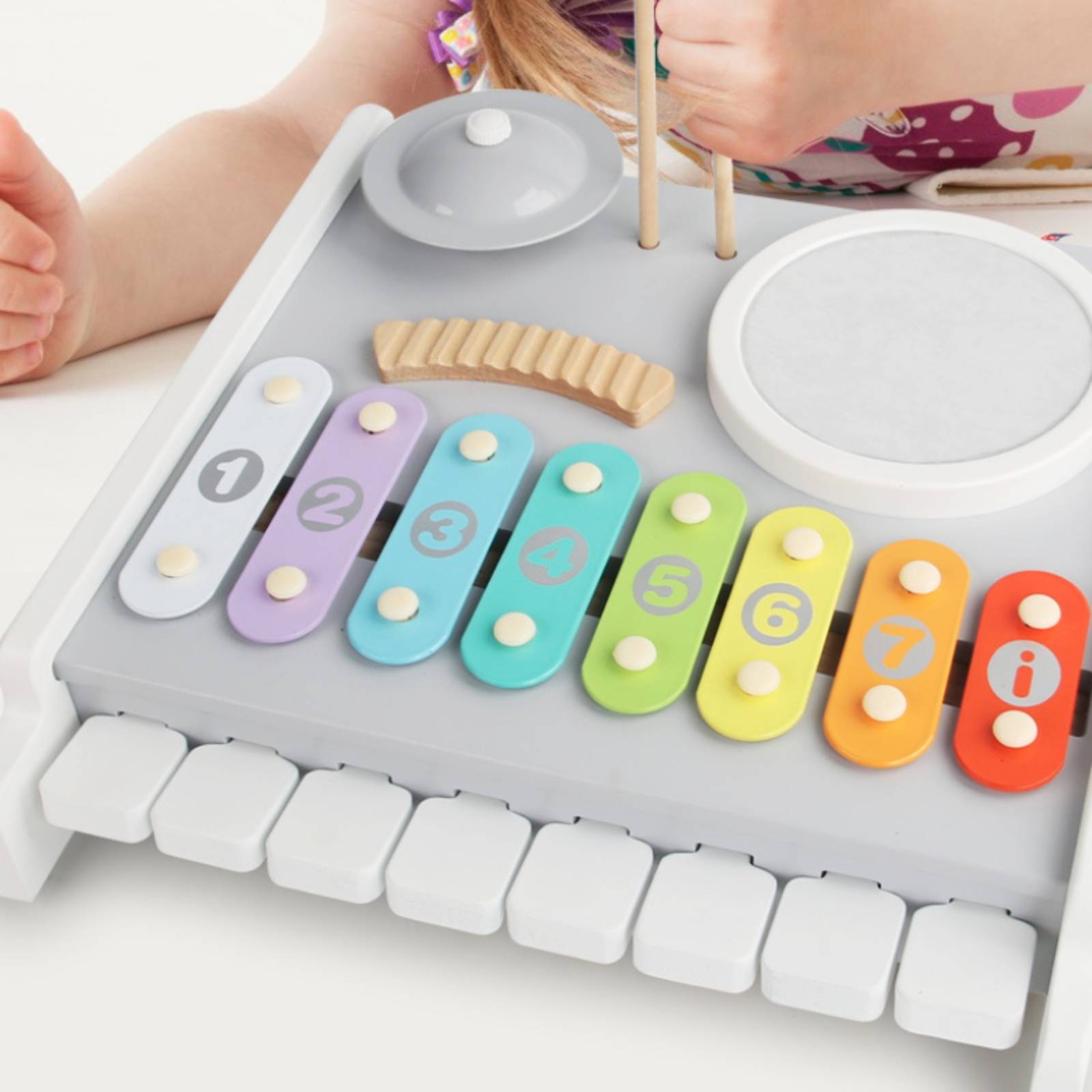 لعبة بيانو وكسيلوفون وطبل متعد - مراجعة Kids Toys Xylophone وسعره