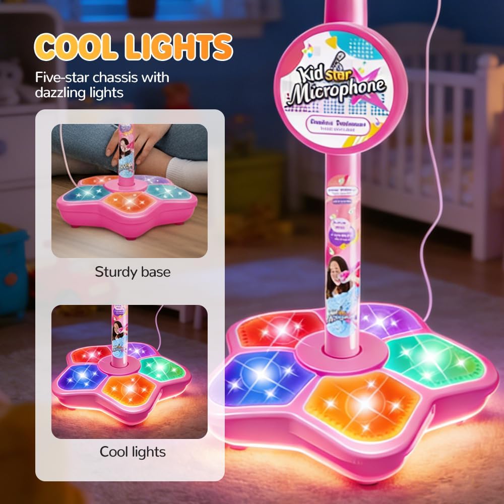 حامل ميكروفون للأطفال، لعبة مح - مراجعة Kids Microphone Karaoke وسعره