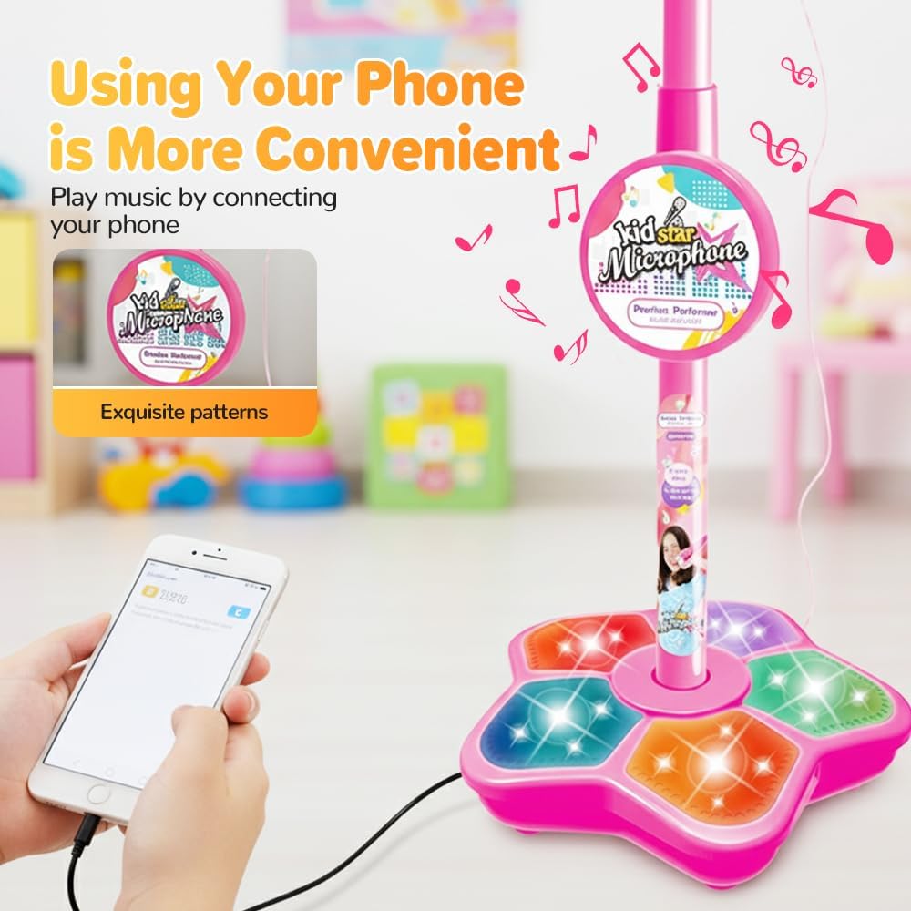 حامل ميكروفون للأطفال، لعبة مح - مراجعة Kids Microphone Karaoke وسعره