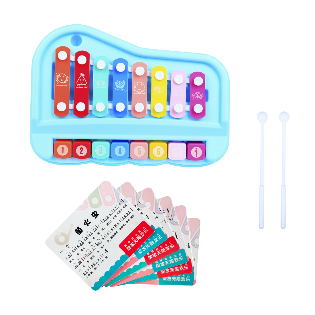 ساي-73 إكسيليفون للأطفال بـ 8  - مراجعة Kids Toys Xylophone وسعره