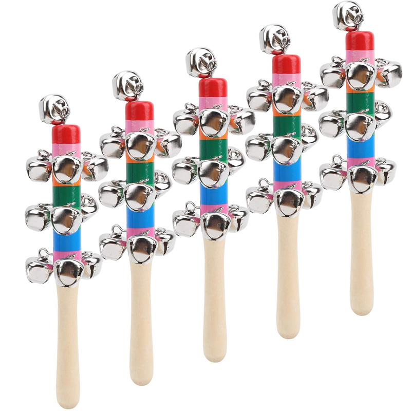 5 قطعة أجراس اليد الخشبية قوس  - مراجعة Kids Toys Xylophone وسعره