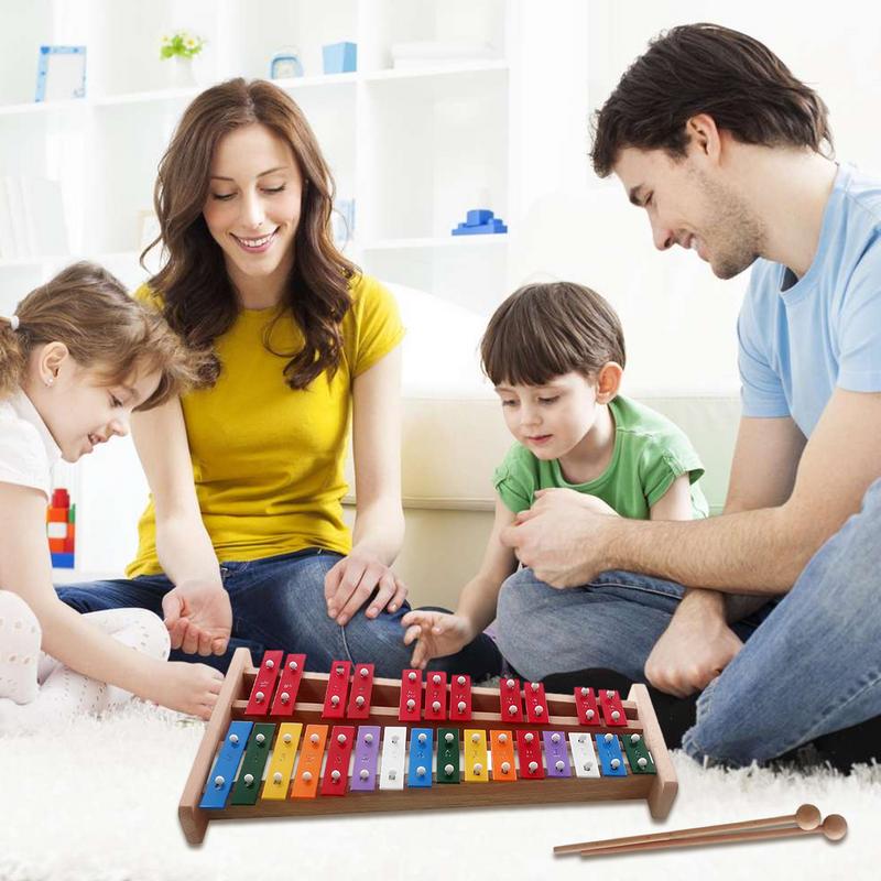 27 ملاحظة إكسيليفون جرس اليد ا - مراجعة Kids Toys Xylophone وسعره