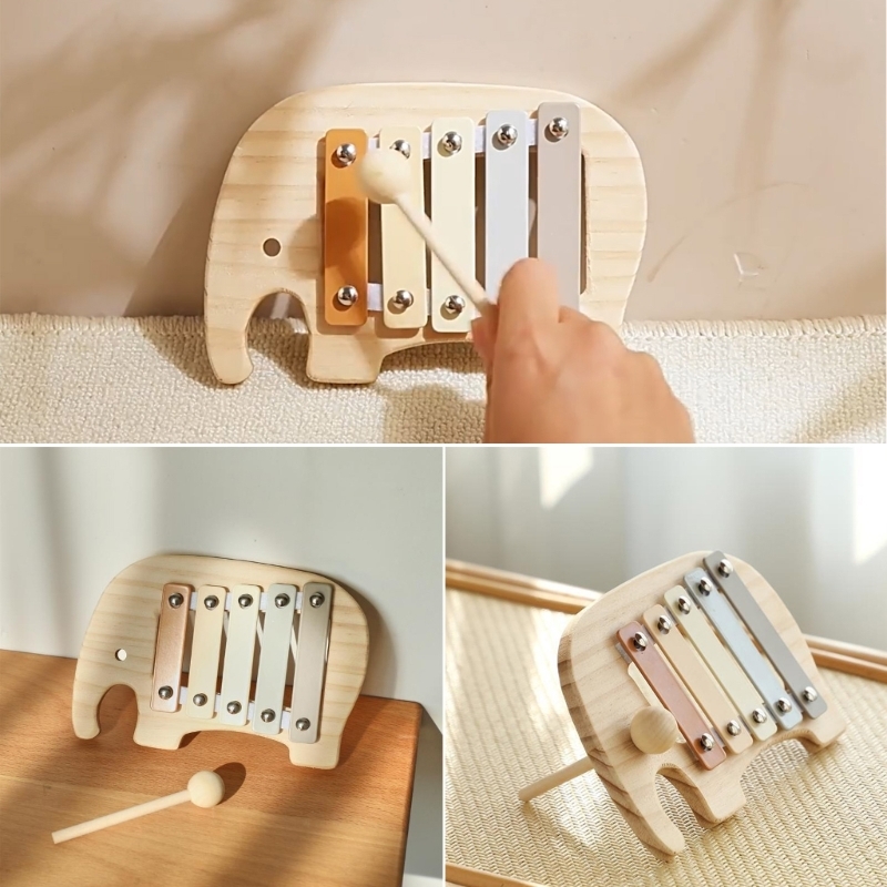 لعبة ألغاز موسيقية خشبية للأطف - مراجعة Kids Toys Xylophone وسعره
