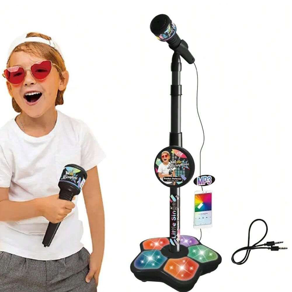 لعبة حامل ميكروفون للأطفال، كا - مراجعة Kids Microphone Karaoke وسعره