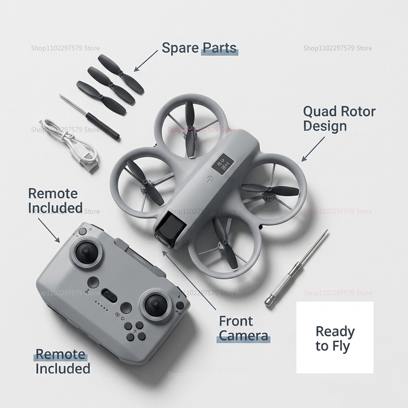 طائرة بدون طيار صغيرة مع كامير - مراجعة Kids Toys Drone وسعره