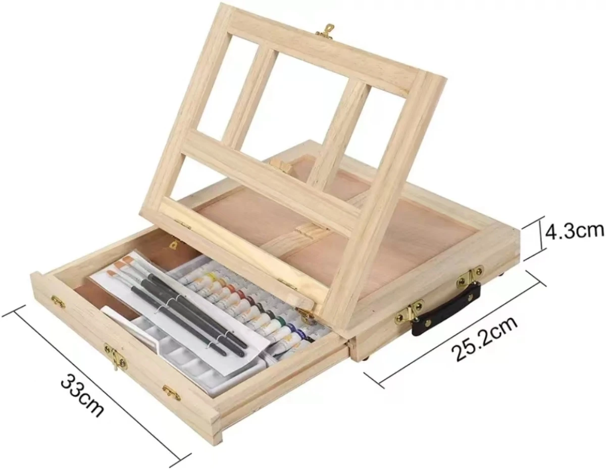 حامل طاولة خشبي محمول للفنانين - مراجعة Kids Art Easel وسعره