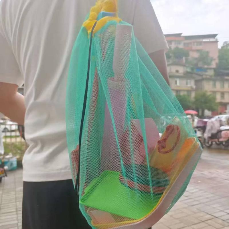 حقيبة شاطئ شبكية محمولة كبيرة  - مراجعة Kids Storage Toys وسعره