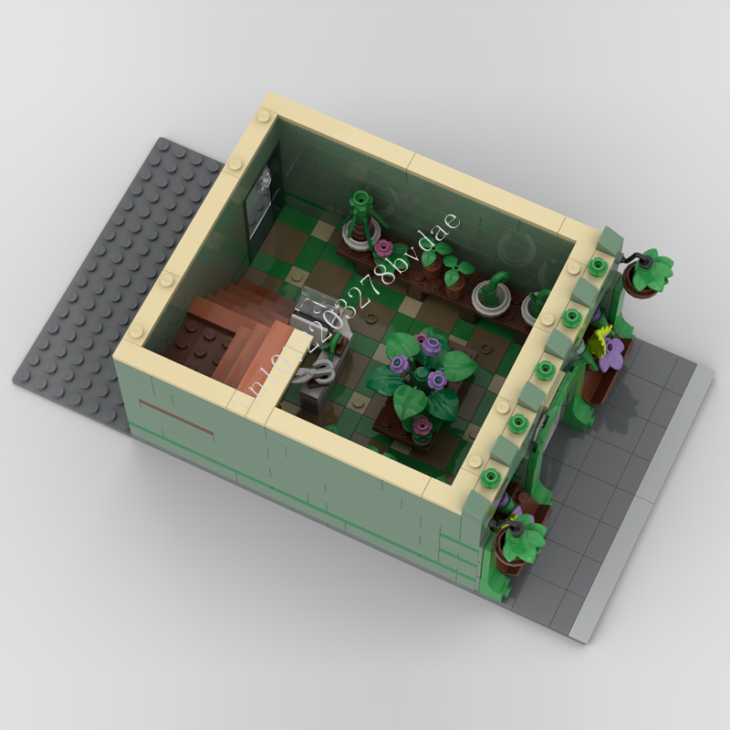 1098 قطعة متجر النبات MOC stre - مراجعة Kids Toys Shop وسعره