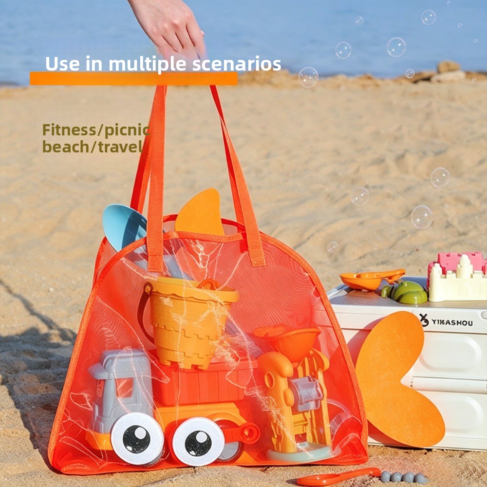 حقائب شاطئ شبكية للأطفال بتصمي - مراجعة Kids Storage Toys وسعره