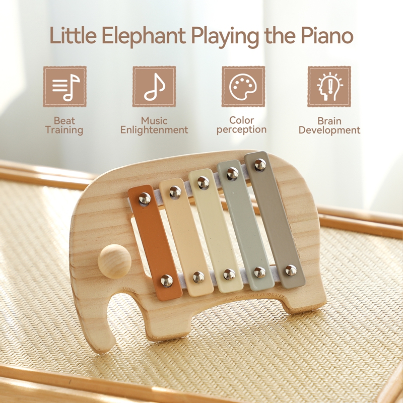 مونتيسوري خشبية 5 نغمات متعدد  - مراجعة Kids Toys Xylophone وسعره