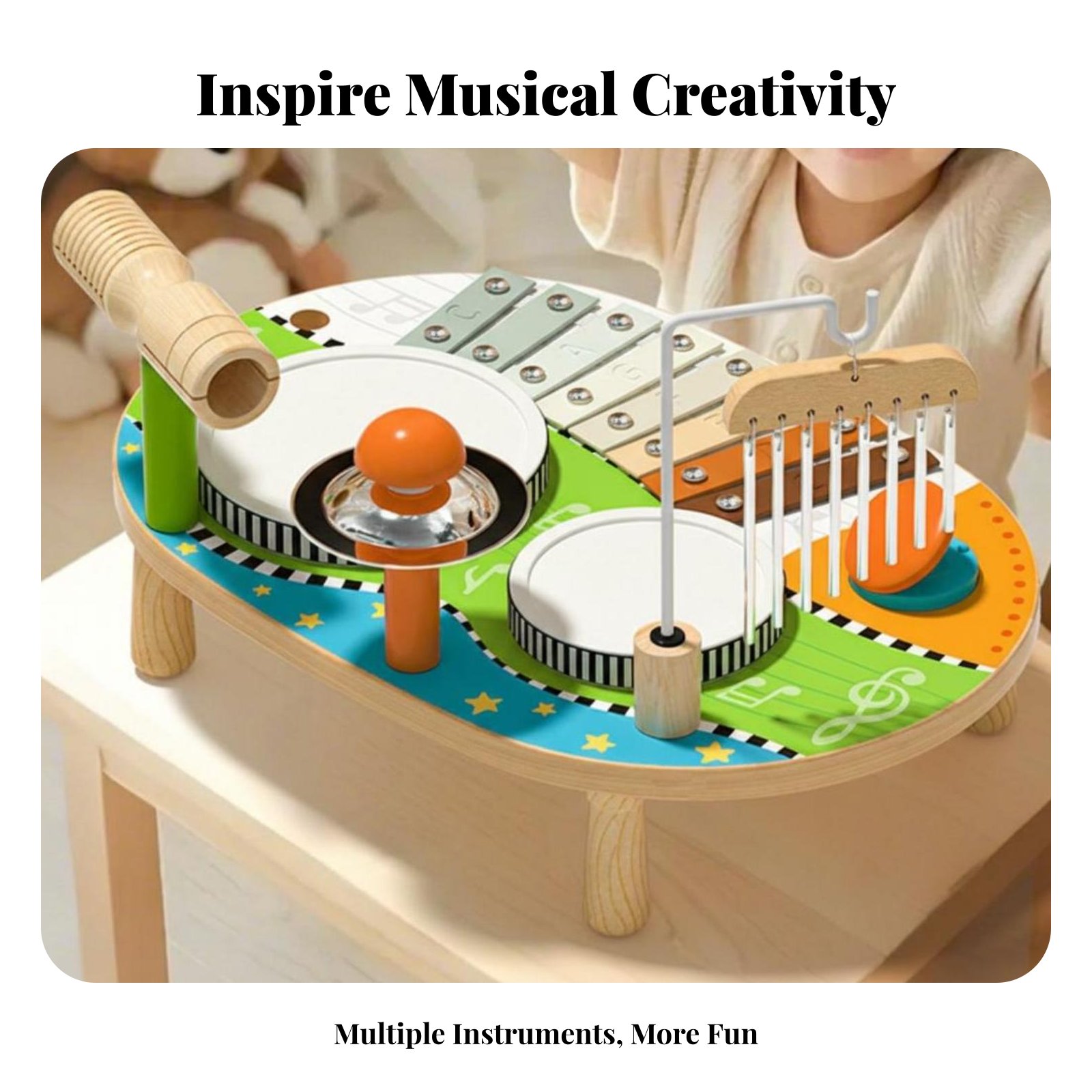 مجموعة طبول وأدوات إيقاع للأطف - مراجعة Kids Toys Xylophone وسعره