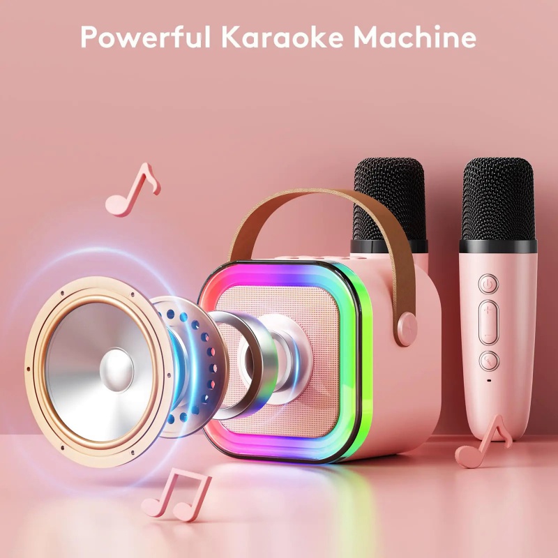 ماكينة كاريوكي K12 مع 1-2 ميكر - مراجعة Kids Microphone Karaoke وسعره