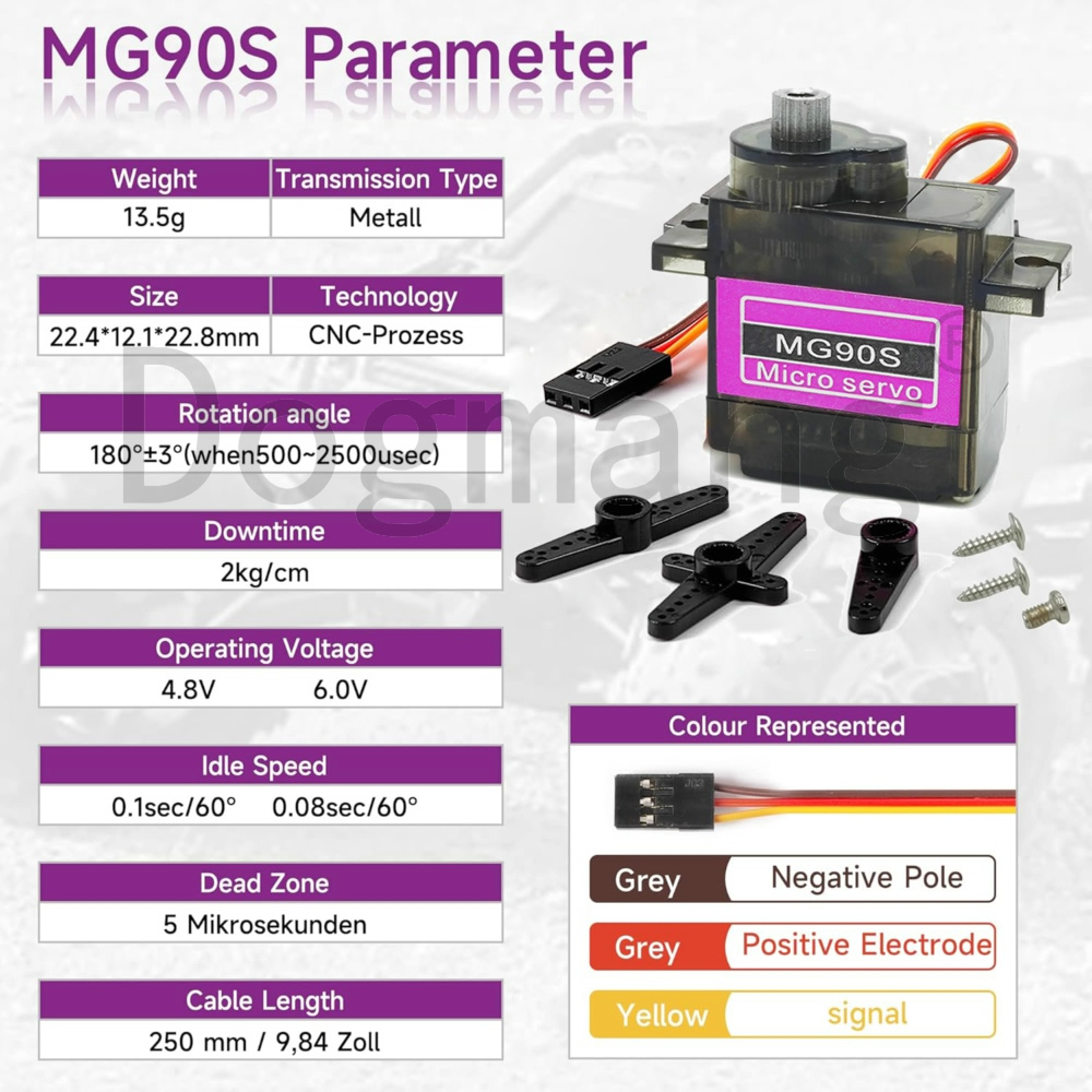 MG90S سيرفو 1/2/4/10/20/50 قطع - مراجعة Rc Helicopter Mini وسعره