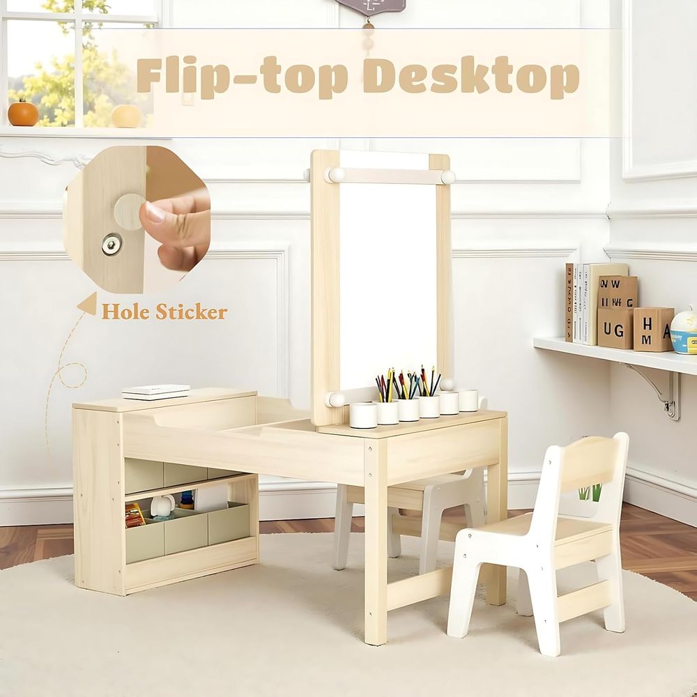 طاولة وكراسي فنية للأطفال، مكت - مراجعة Kids Art Easel وسعره