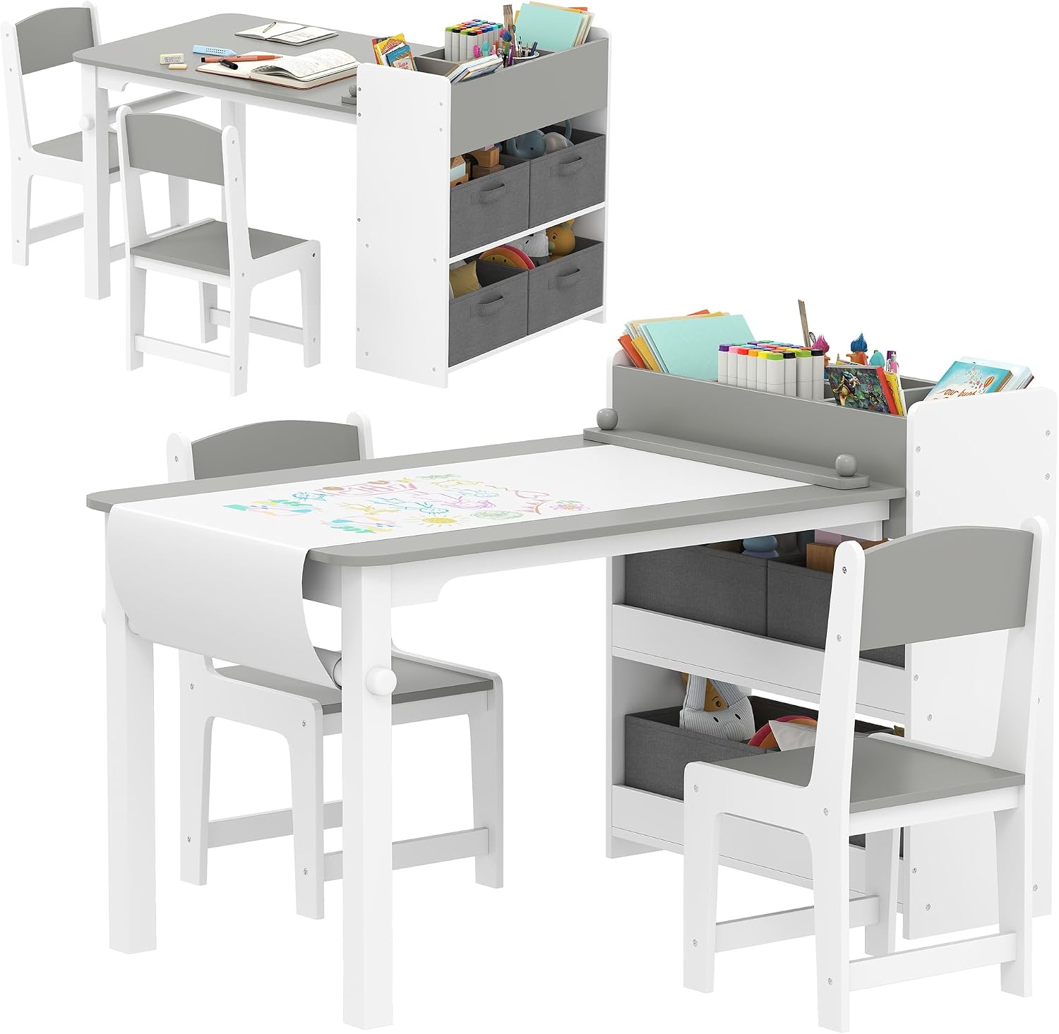 طاولة فنية للأطفال مع كرسي وحا - مراجعة Kids Art Easel وسعره