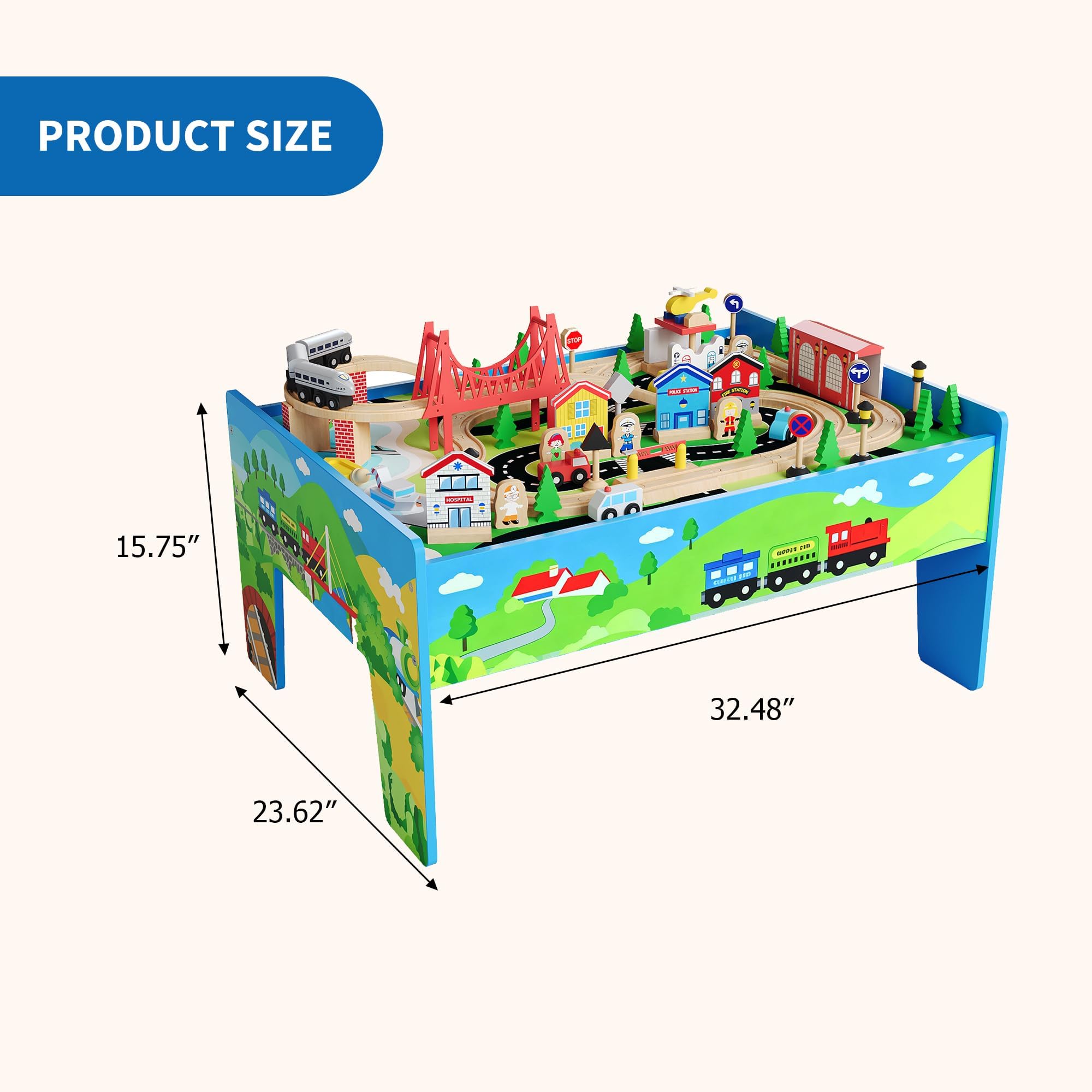 مجموعة طاولة قطار خشبية 4 في 1 - مراجعة Kids Art Easel وسعره