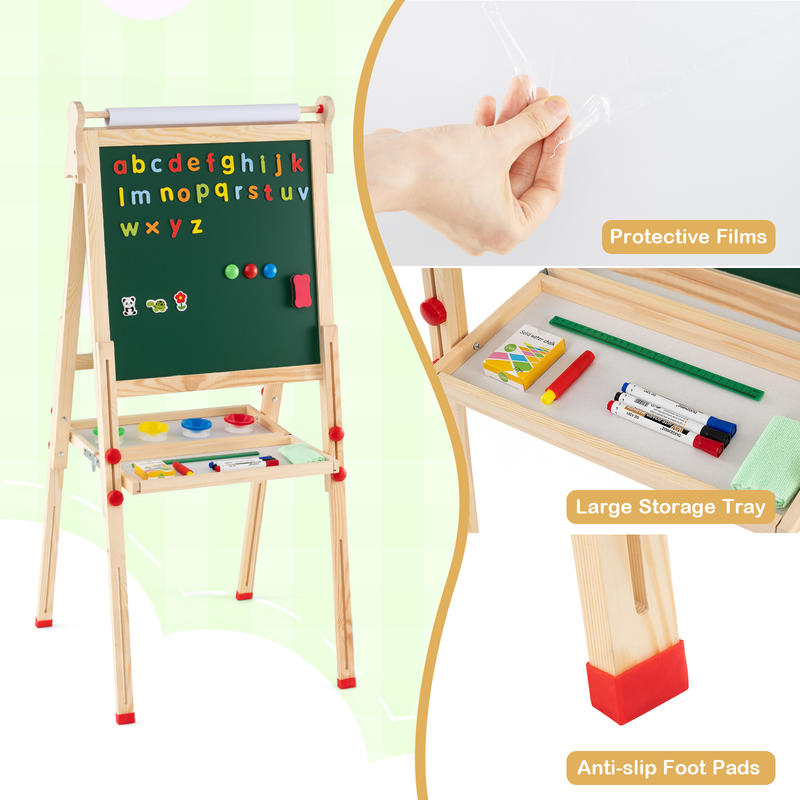 حامل رسم خشبي للأطفال قابل للط - مراجعة Kids Art Easel وسعره