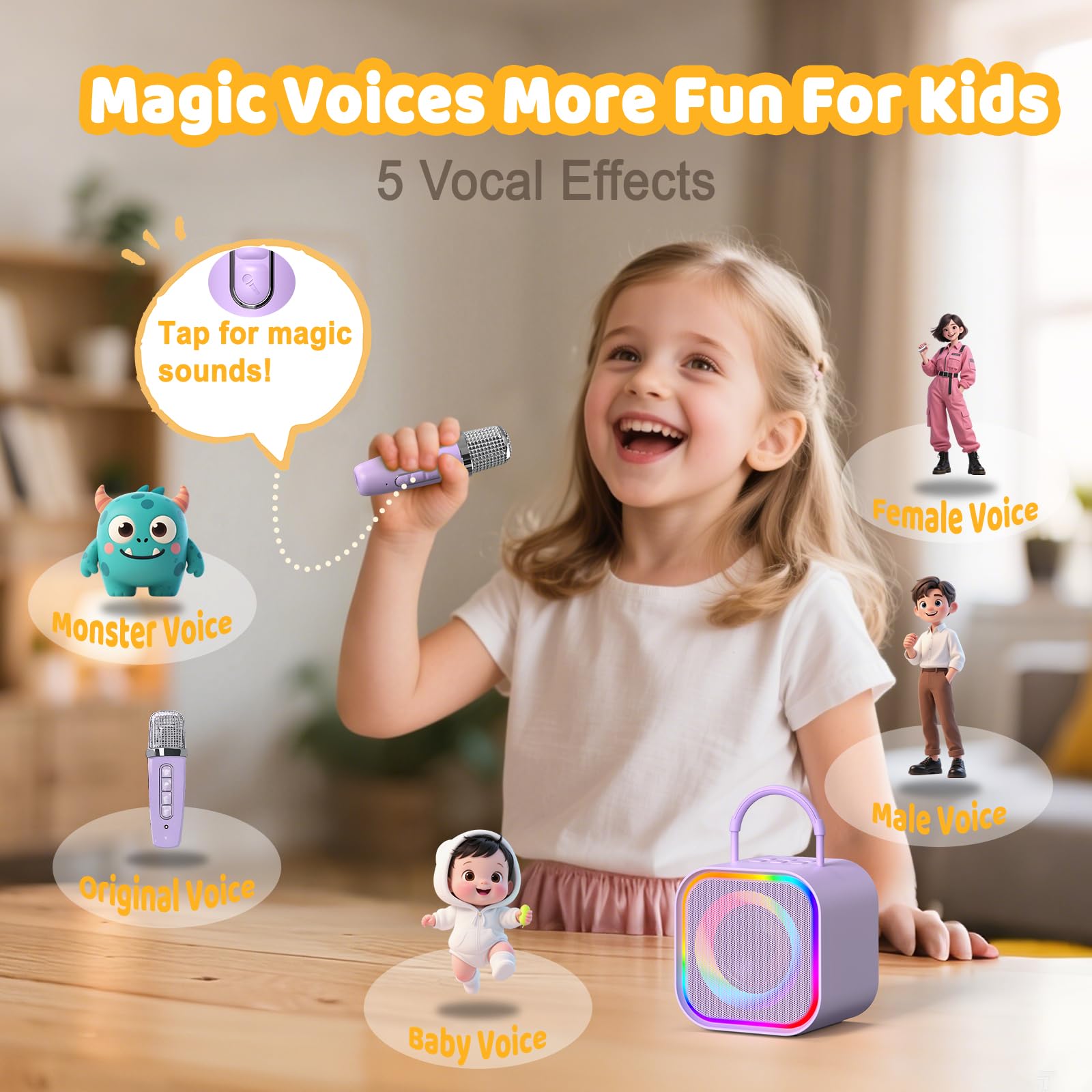 جهاز كاراوكي صغير من هاومورين  - مراجعة Kids Microphone Karaoke وسعره