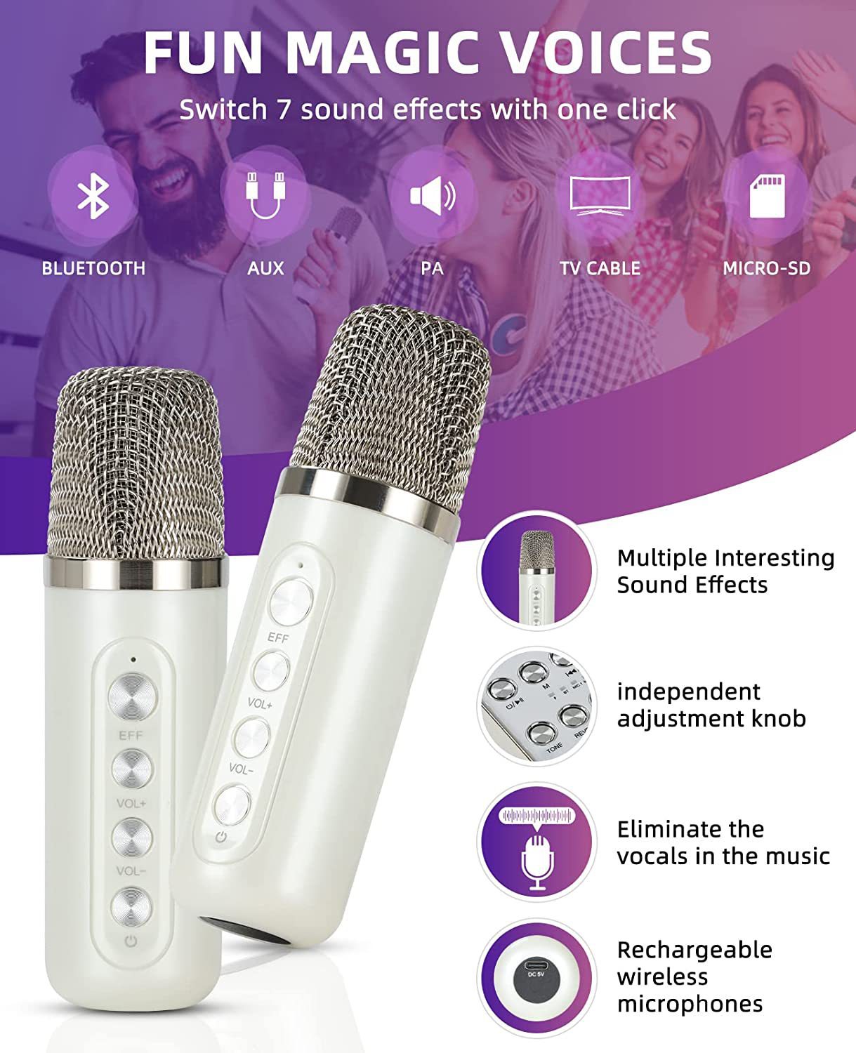 جهاز كاراوكي ستيريو محمول مع س - مراجعة Kids Microphone Karaoke وسعره