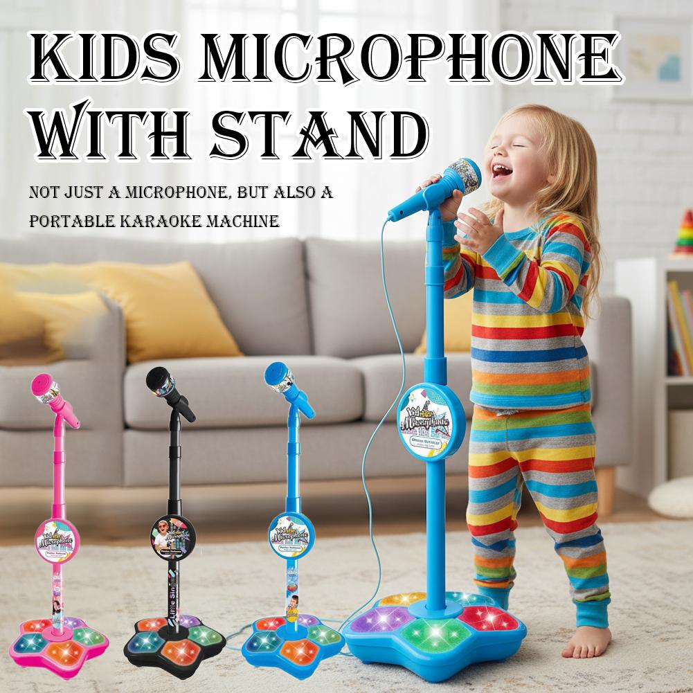 ميكروفون للأطفال مع حامل أغنية - مراجعة Kids Microphone Karaoke وسعره