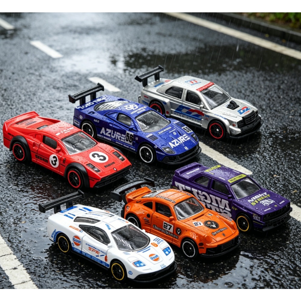 مجموعة من 6 سيارات سباق كلاسيك - مراجعة Kids Toys Amazon وسعره